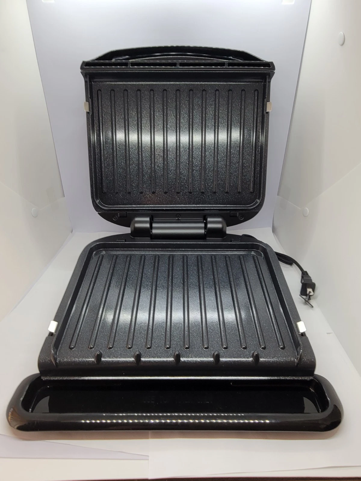 George Foreman Grill & Panini Black 4 Serving GRP1060B Nonstick WORKING
Opens in a new window or tab