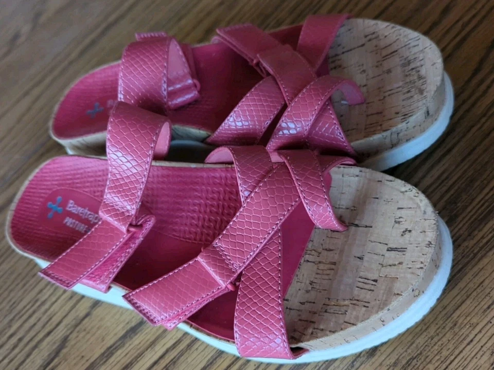 Sandalias BARETRAPS POSTURE Mujer Coral Estampado Serpiente Selby Cuña Deslizables Zapatos 8.5 M Foto 2 de 4
