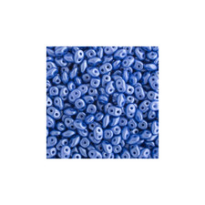 John Bead 100g Czech Superduo 2-Hole Beads 2.5x5mm Pastel Light Blue