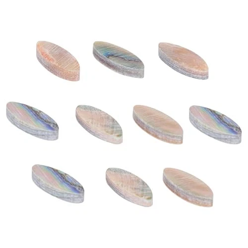 Abalone Oblong Inlay Dots for Guitar Mandolin Banjo Fingerboard (Pack of 10) - Picture 1 of 4