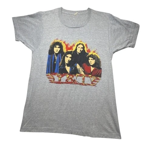 Y&T Shakin' The Cow Palace NYE Concert Band Tee 1980s vintage concert t-shirt, vintage, single stitch, B+ condition