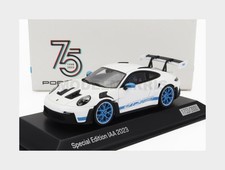 Spark-Model WAP0200610SGT3 Porsche - 911 992 GT3 RS IAA Monaco 2023 - White Blue
