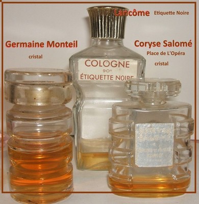 3 alte FLASCHEN ''Lancôme'' ''Germaine Monteil'' ''Coryse Salomé''