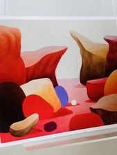 Rare NICOLAS PARTY Museum Artists Showcard Contemporary Landscape  Ephemera