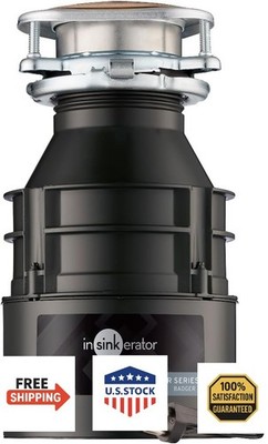 InSinkErator Garbage Disposal with Power Cord, Badger 1, Standard Series, 1/3 HP