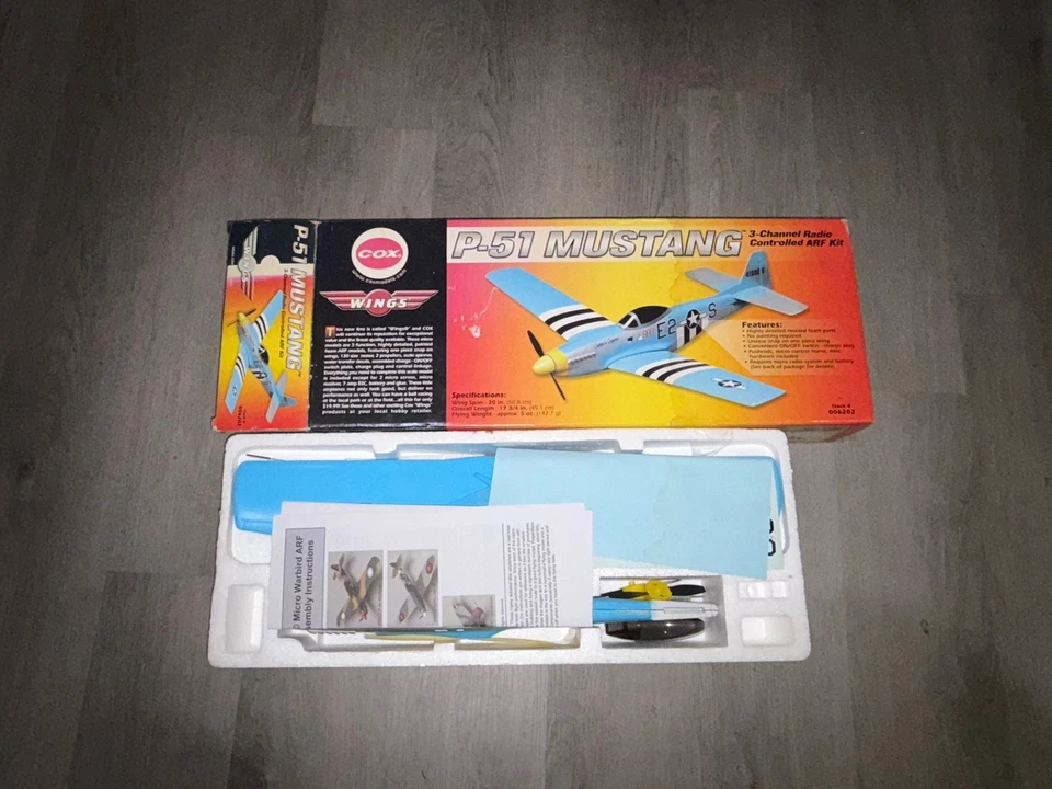 Cox Wings P-51 Mustang *NIB* New Old Stock - Image 2 of 2