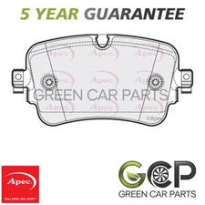 Apec Rear Brake Pads Set Fits Audi Q7 2015-2021 3.0 TDi 4.0 Electric 4M0698451N
