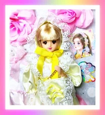 VTG Takara Japan JENNY European Classic ECJ-3 Yellow Dress Fashion Doll Barbie