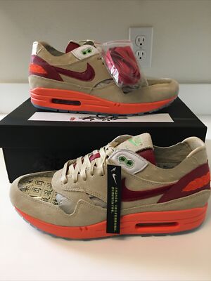 Nike Air Max 1 x Clot Kiss of Death (2021) Mens Size 10 (DD1870 100)