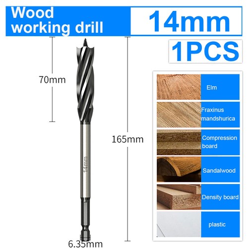 10-35mm SPEED Fast Cut Spade Bits Auger Wood Drill Bit Holesaw Joiner Carpenter - Picture 13 of 27