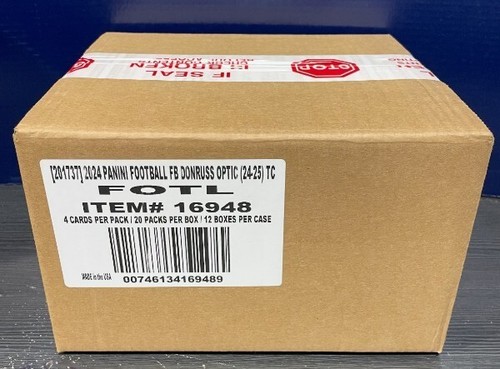 NFL 2024 Donruss Optic FOTL Football Sealed 12 Box Case Daniels Nix 1 Q0003