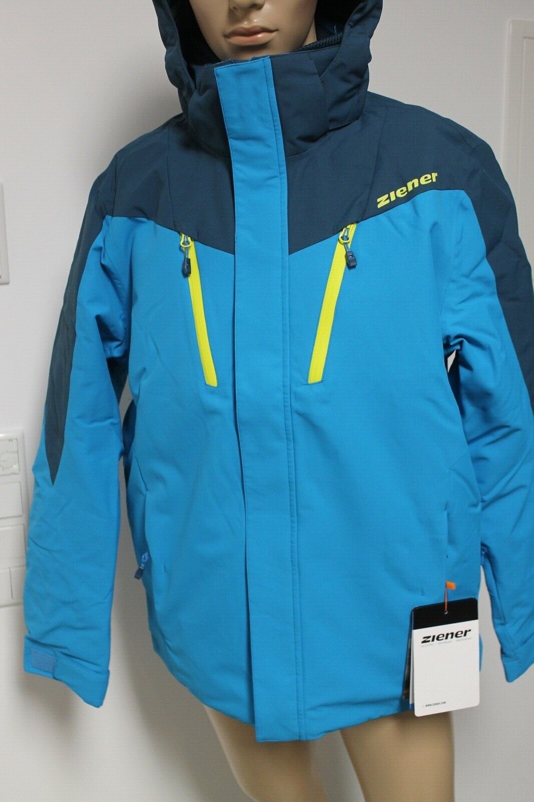 Ziener Men's Ski Jacket Tableo Blue Yellow Black all Sizes New with