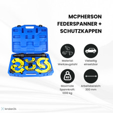 Federspanner McPherson Mac Pherson Universal Set mit Schutzkappen gelb