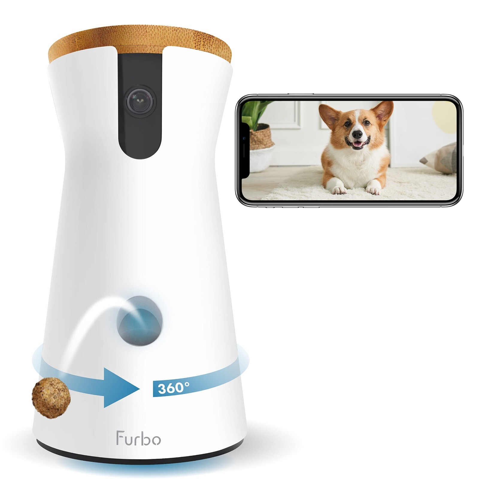 Furbo HD Dog Camera with Treat Tossing & 2-Way Audio – WiFi Pet Monitor-image