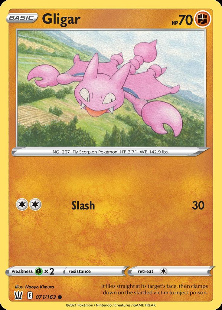 Pokemon Gligar (71/183) Battle Styles NM
