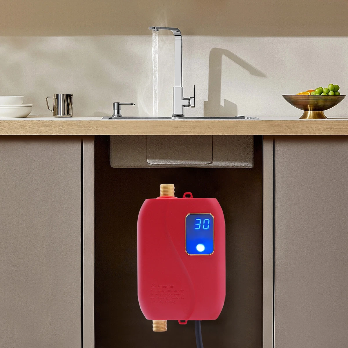 3000W Mini Instant Electric Tankless Hot Water Heater Bathroom Waterproof  110W | eBay