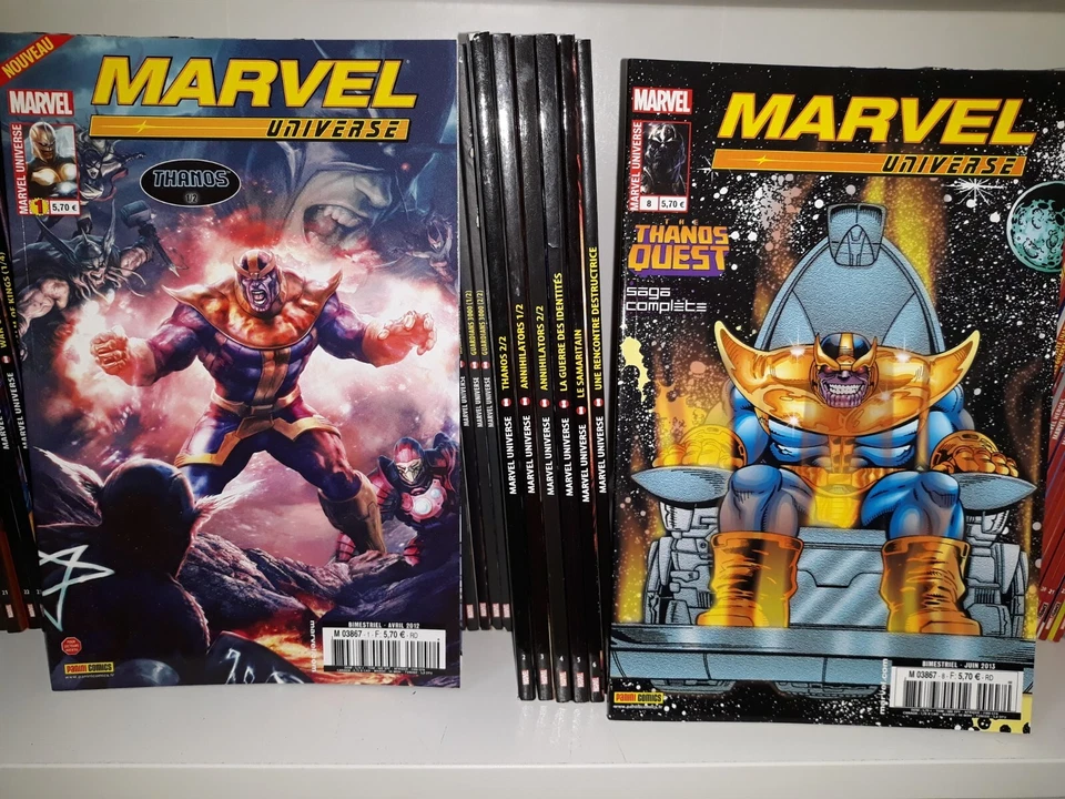 MARVEL UNIVERSE V2 SERIE COMPLETE DU 1 AU 8 PANINI 2012 - Photo 1/1