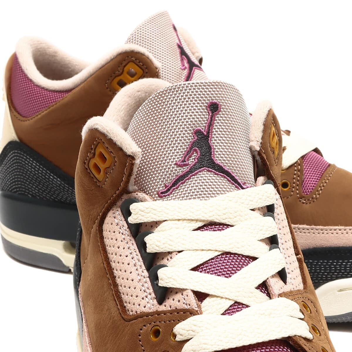 Air Jordan Three Zapatillas Retro Marrón Zapatillas Altas Zapatos de Invierno Talla 7UK