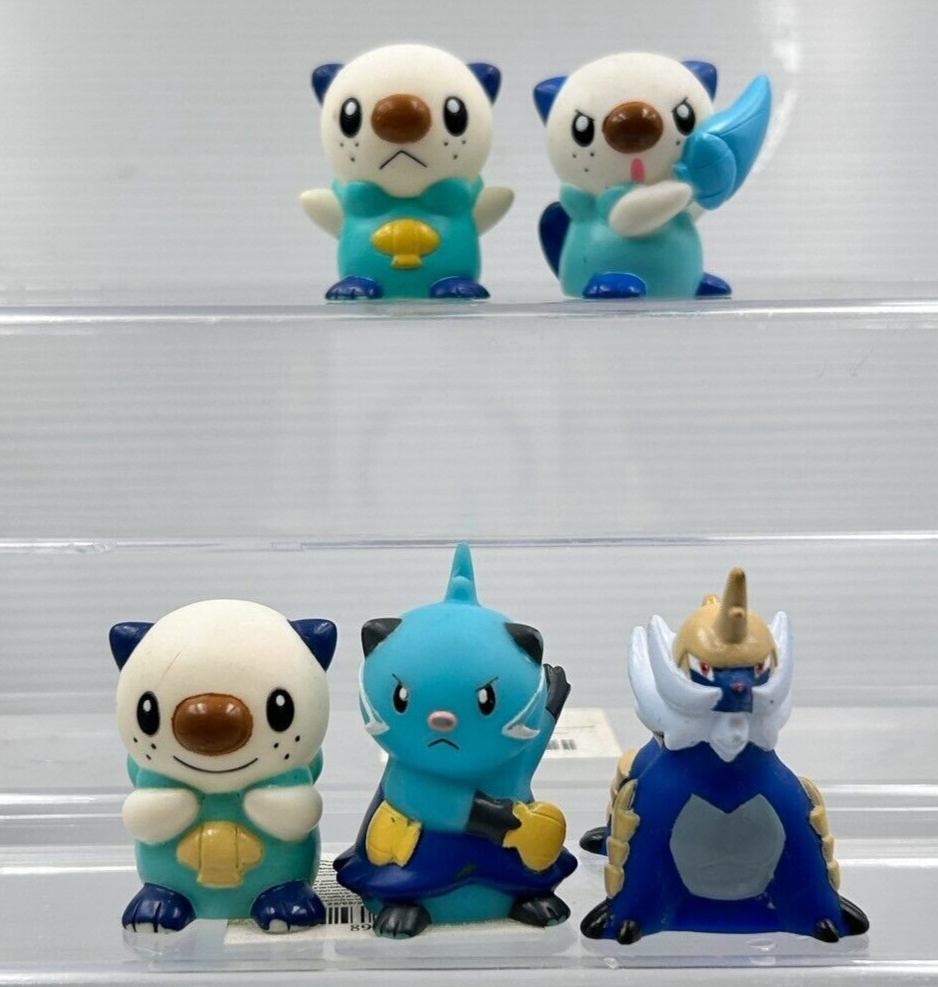 Japan BANDAI Pokemon Samurott Oshawott Dewott Finger Puppet Figure