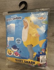 New Pinkfong Baby Shark Costume 6-12 Months Romper With Sound Box