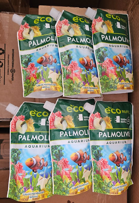 Palmolive Eco Aquarium flüssige Handseife Nachfüllpackung 6 x 500 ml Vegan