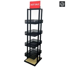 48" Display Shelves Stand Convenience Store Beverage Rack, Retail Racks 4 Tier