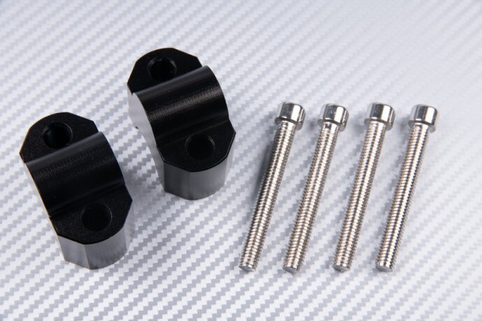 Riser de guidon 30mm noir pour Kawasaki Versys 650, idéal pour ajuster la position de conduite
