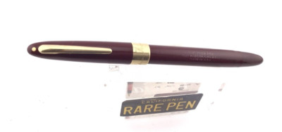 Vintage  Sheaffer Signature Fountain Pen Burgundy 14K GOLD TRIM 14K Fine nib