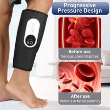 Leg Massager Air Compression Relax Muscles Calf Circulation Heated Foot Massage