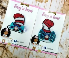 Dr Seuss/the Cat In The Hat Hair Bow/Hair Clip