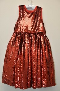 bright red sequin dress