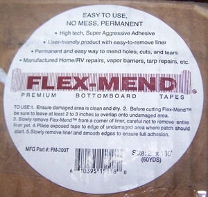 2 X 180 Mobile Home Flex 修补肚子底部修复补丁弱点孔 撕裂 Ebay