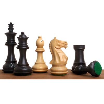 3.5'' Fierce Knight Staunton Schachset - nur Schachfiguren - gewichtetes Buchsbau