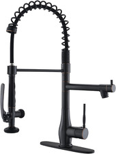 Oil Rubbed Bronze Kitchen Faucet with Pull down Sprayer Single Handle High Press