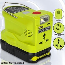 Power Inverter Generator for Ryobi 18V Battery DC 18V to AC 110V-120V 220V-230V