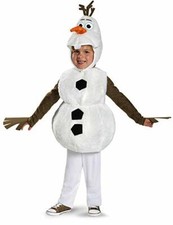 Disney Frozen Olaf Deluxe Toddler Child Costume Size L/G 4-6 Officially License
