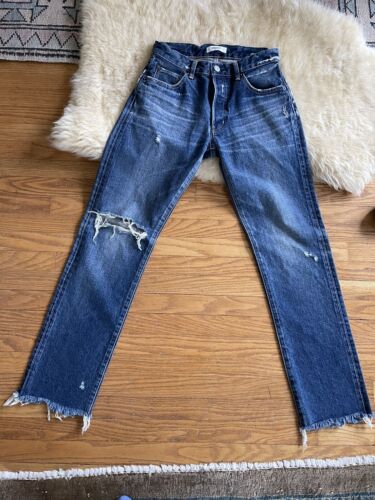 Moussy jeans 26 distressed revolve net a porter S… - image 1