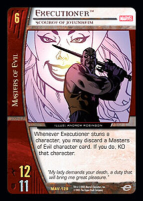 VS System: Executioner, Scourge of Jotunheim [Played] VS: Marvel The Avengers TC