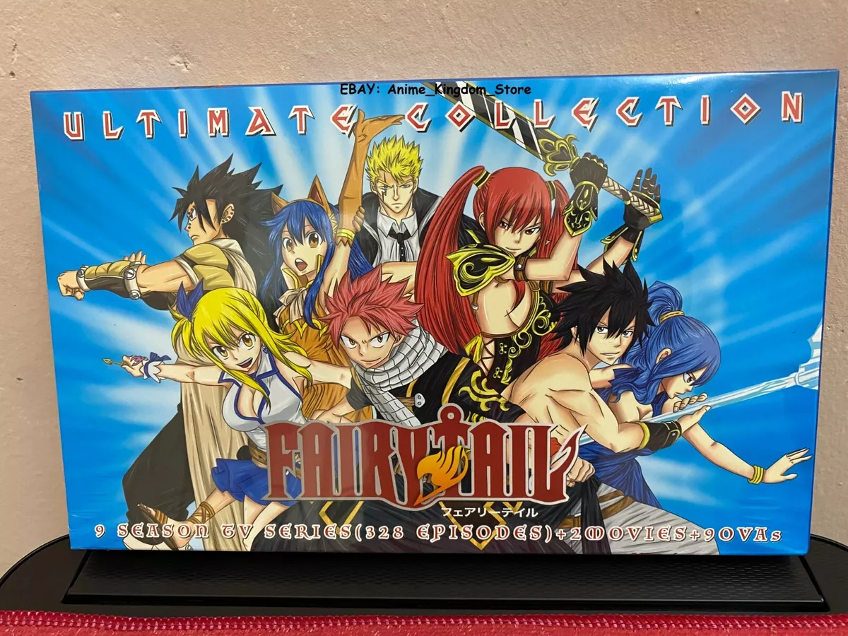 ANIME FAIRY TAIL COMPLETE TV SERIES VOL.1-328 END + 2 MOVIE DVD ENGLISH  DUBBED