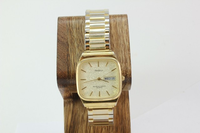 armitron gold tone men's watch