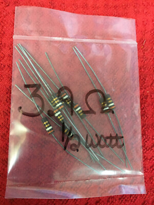 3.9 OHM   1/2 WATT    IRC  CARBON COMP RESISTOR 5%    10 PCS