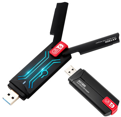 Externer WI-FI Netzwerk Adapter USB WiFi 6 AX 1800Mbps 2.4GHz 5GHz