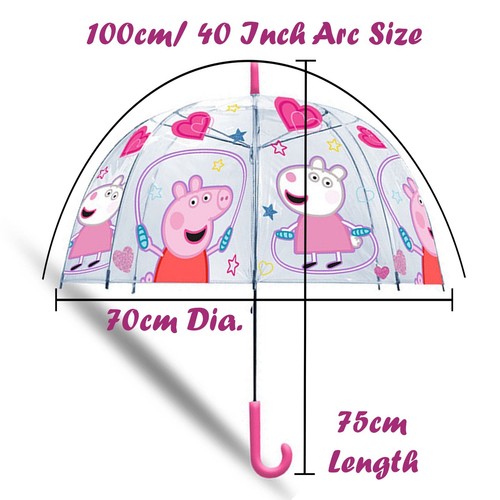 Girls Windproof Bubble Umbrellas, Kids Wipeable Brolly School Gift for 3-7Year - Picture 3 of 69