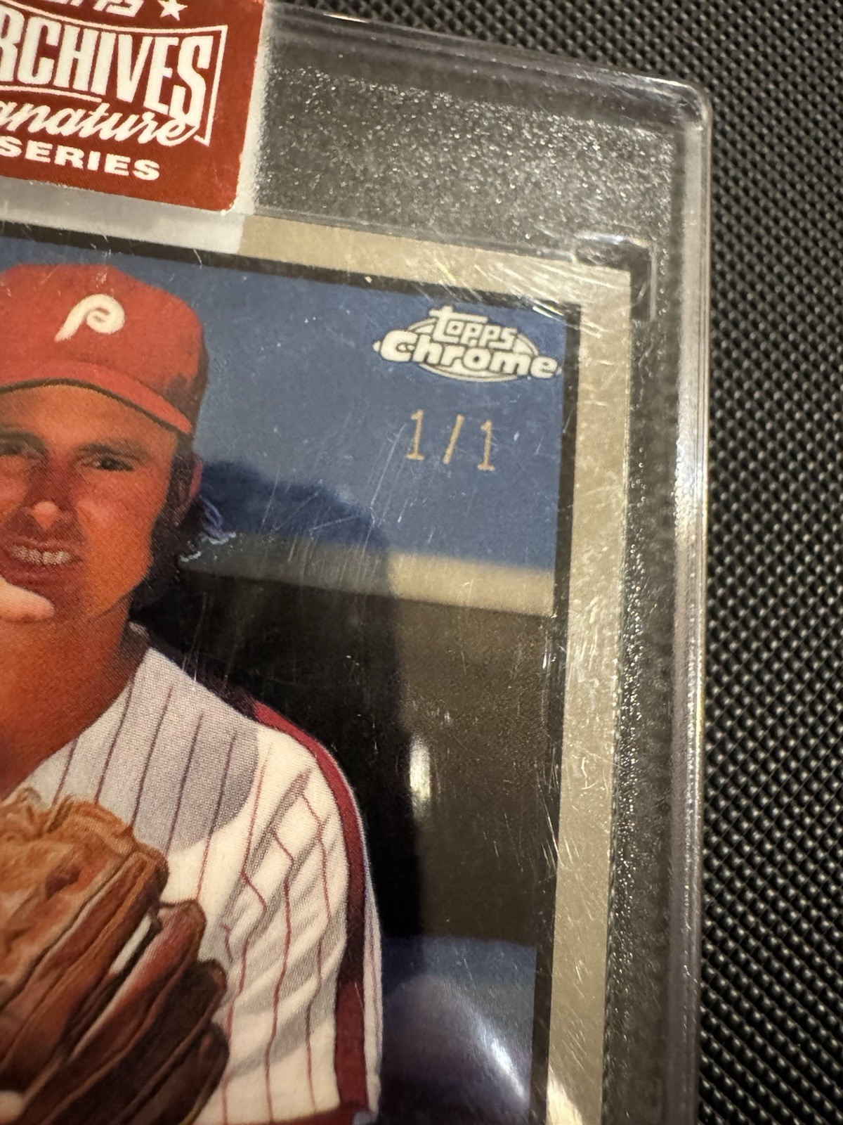 Steve Carlton 1/1 On-Card Auto Topps Archives Signature Series Phillies HOF view 7