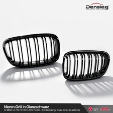 Densieg Doppelsteg Nieren Grill f�r BMW 1 F20 F21 Vorfacelift hochglanz Schwarz