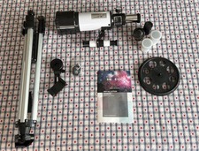 HEXEUM 70mm Aperture 500mm Astronomical Refracting Telescope Black