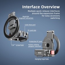 Magnetic Mount Frame Expansion Protection Bracket for DJI OSMO POCKET 3 Camera