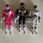 Mighty Morphin Power Rangers- Vintage Lot of 3 1993 8 Inch Figures