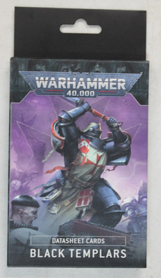 Warhammer 40,000 40k Black Templars Datasheet Cards New Unopened
