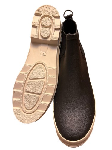 BAXTER WOOD Unweathered Black W/ White Sole Chelsea Woman’s Boots SIZE 9 NIB!!! - Picture 10 of 21